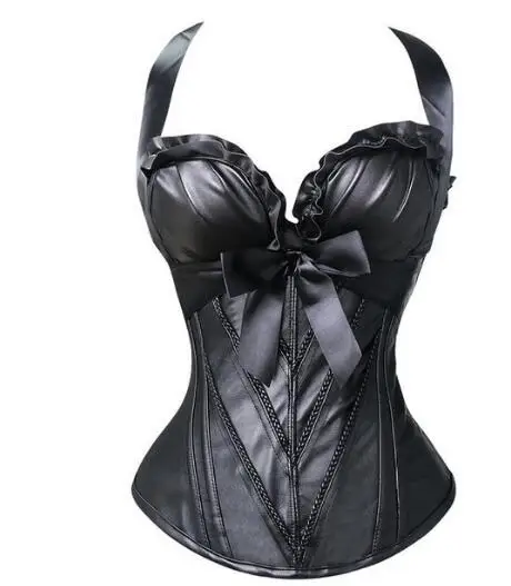 Сексуальное женское белье женский Черный платья из сатина с кружевами и стимпанк