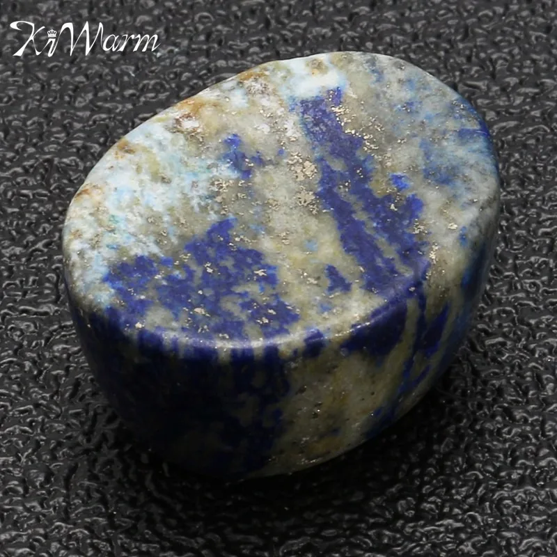 Уникальный натуральный Лазурит KiWarm драгоценный камень голубой кристалл