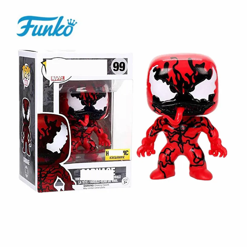 1 шт. Funko pop чудо-яд тематическая фигурка#300 Venompool#82#99#100 Коллекционная модель игрушки для любителей фильмов подарок с коробкой