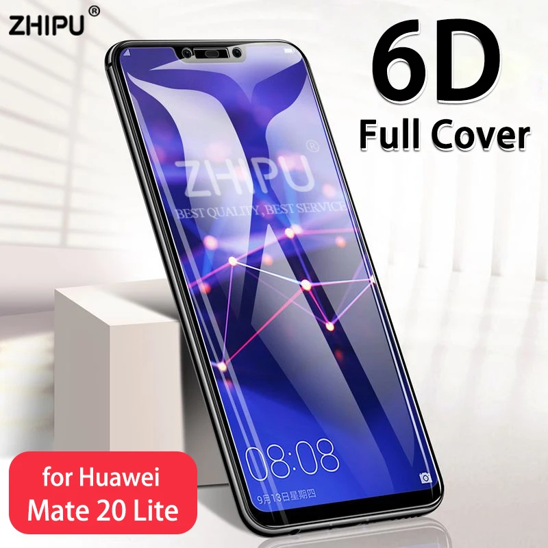 6D закаленное стекло для huawei mate 20 Lite Полное покрытие изогнутый экран Защитная пленка для huawei mate 10 Lite защитное стекло