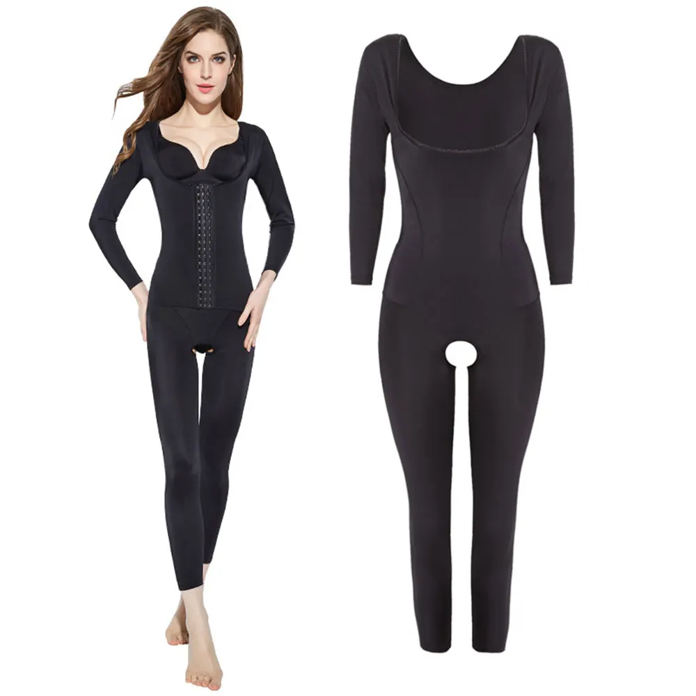 2XL плюс женское нижнее белье для похудения длинное боди Корректирующее талии