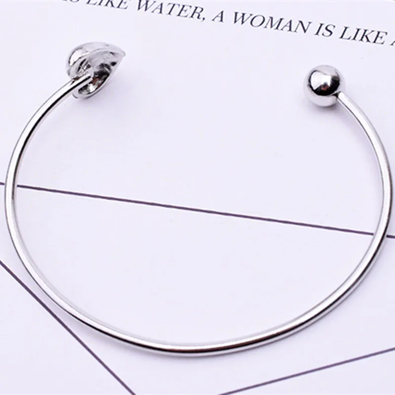 Хит продаж посеребренные Открытые Браслеты и браслеты Love Женский Регулируемый