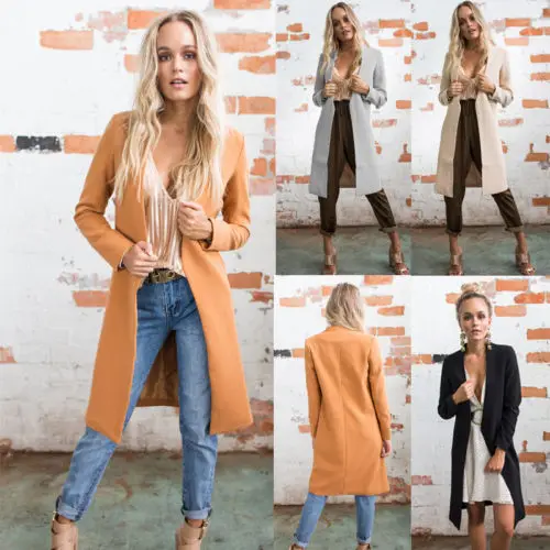 Женский кардиган с длинным рукавом Осенний длинный тонкий свободный свитер
