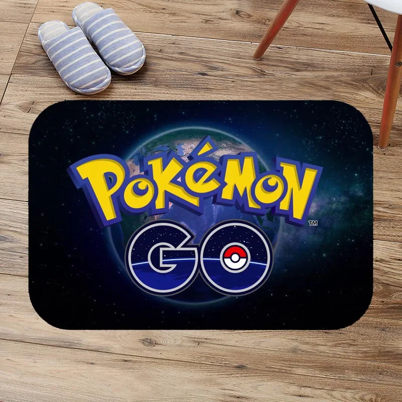 Внутренний коврик для двери Pokemon Go, Нескользящие Коврики для двери, ковры коврики для комнаты, кухни, коврик для туалета Tapete alfombres