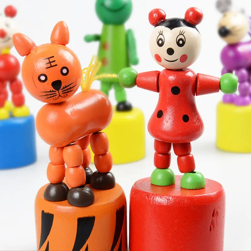 6 шт. Детские деревянные игрушки животные|Куклы| |