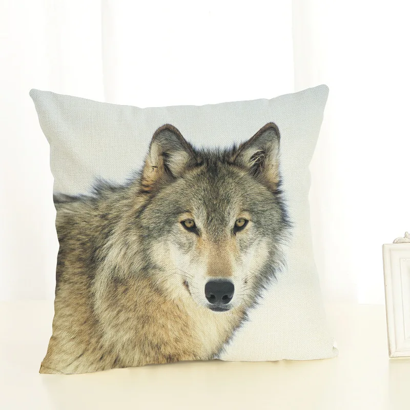 3D Wolfs Чехлы для подушек наволочки дикие полярные медведи сиденья дивана