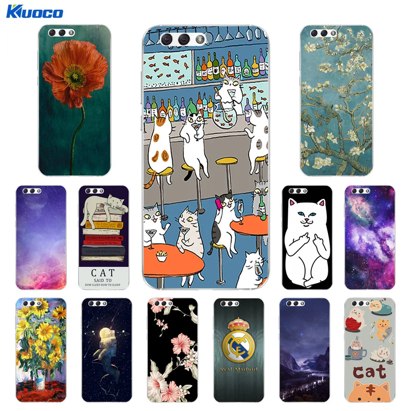for Asus Zenfone 4 ZE554KL Cover Soft TPU Silicone Cat Landscape Printing Phone Cases Bags |
