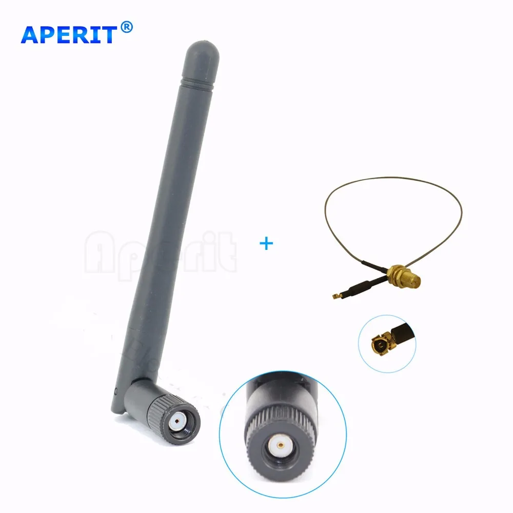 Aperit 1 шт. 2dBi Dual Band RP-SMA Wi-Fi антенны + 12 inch U. FL кабель для EA4500 Linksys маршрутизатор |