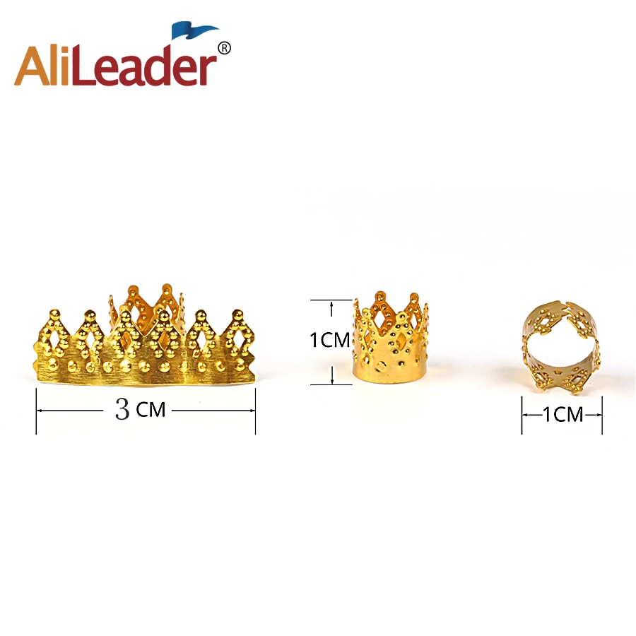 AliLeader хорошее качество металлическим кольцом трубки дреды страх бусы кольца