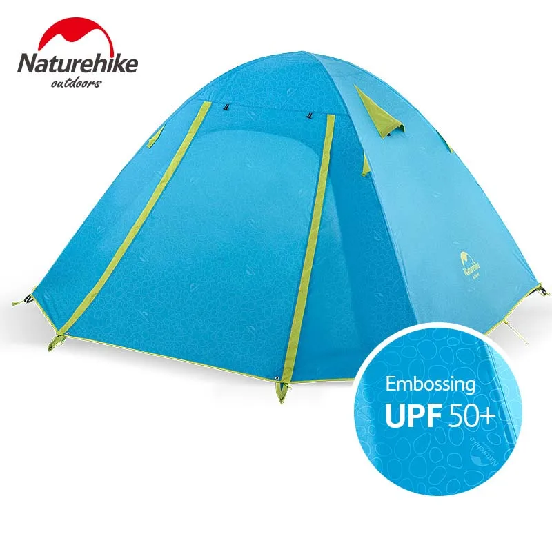 Палатка NatureHike для 3-4 человек Новое поступление 3 сезона 210*160*115 см двухслойная