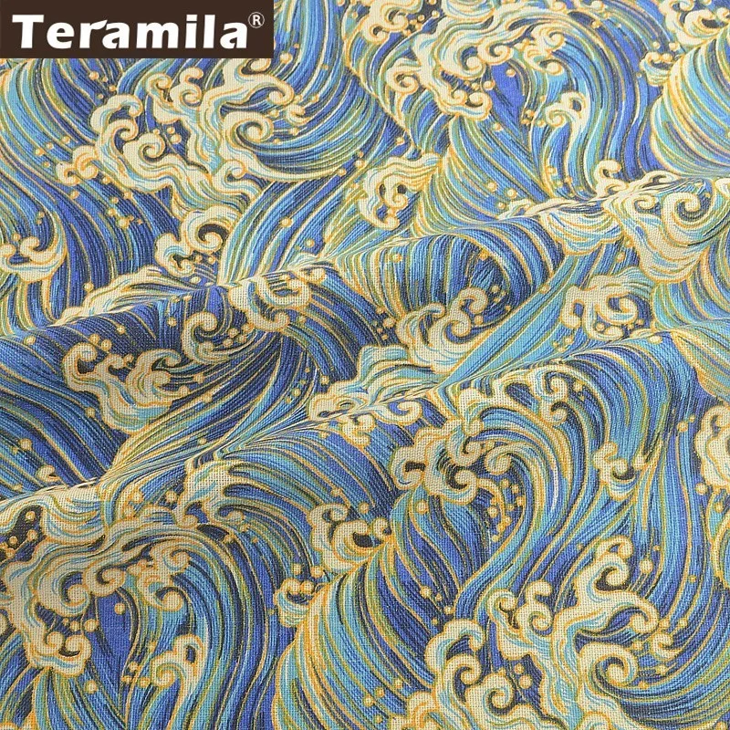 Хлопок Teramila льняная ткань метров Анкара африканская Telas Tissu шторы сделай сам Patckwork