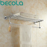free shipping bath towel rack bathroom accessories products chrome towel bar brass towel holder b 87001