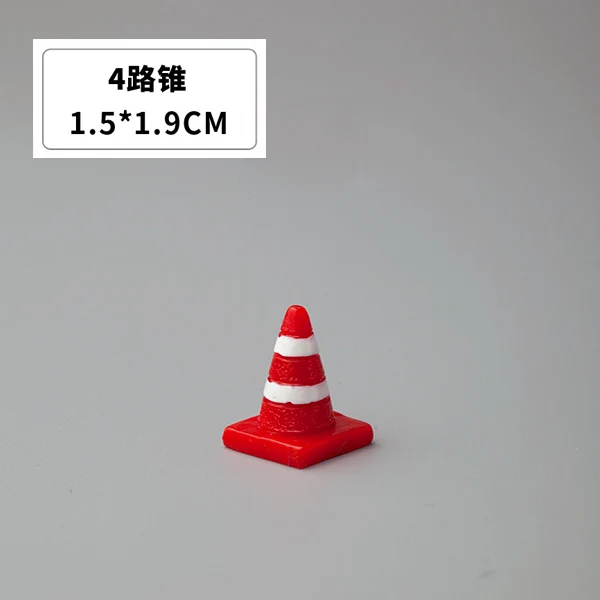 Road cone BAIUFOR миниатюры мини цветок кровать пожарный гидрант уличный светильник индикатор почтовый ящик модель Фея садовый декор Террариум фигурки - Цвет: Road cone