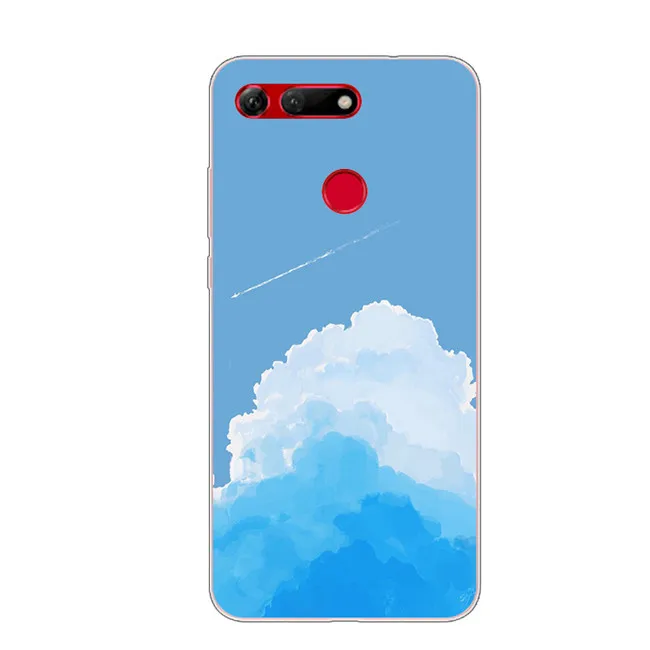 6,4 ''для huawei Honor вид 20 силиконовый чехол из мягкого термополиуретана с картинкой TPU чехол Coque для huawei Honor V20 чехол V 20 модные - Цвет: 43