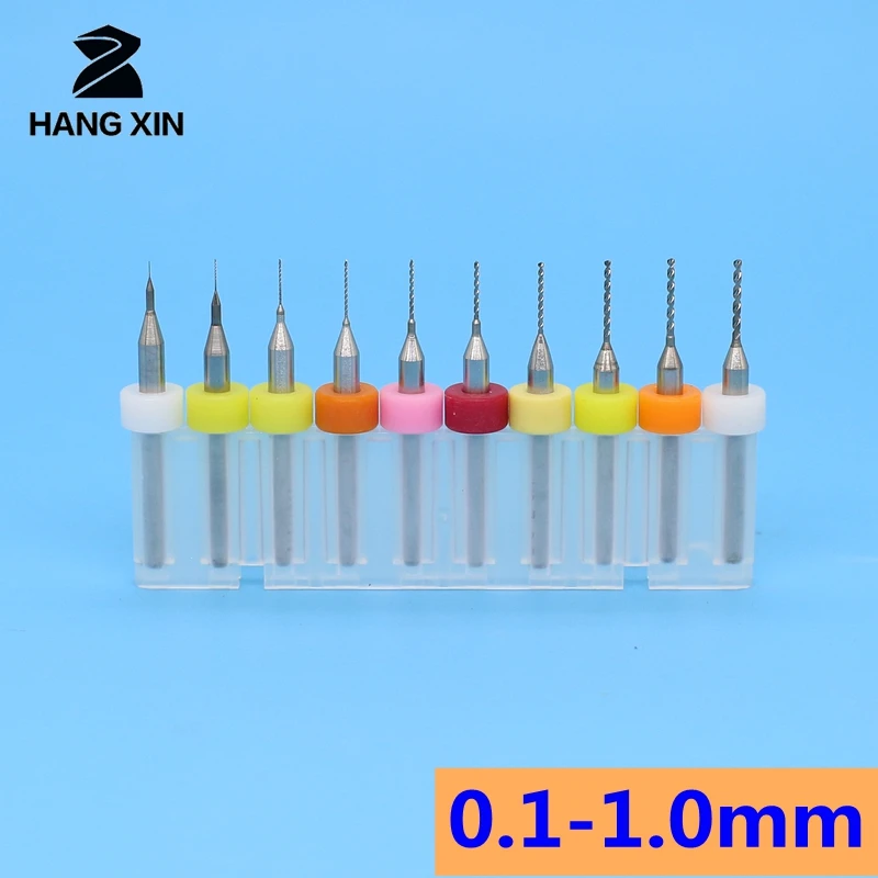 HANGXIN карбид вольфрама микро дрель 0 1 мм 10 шт CNC маршрутизатор металла древесины