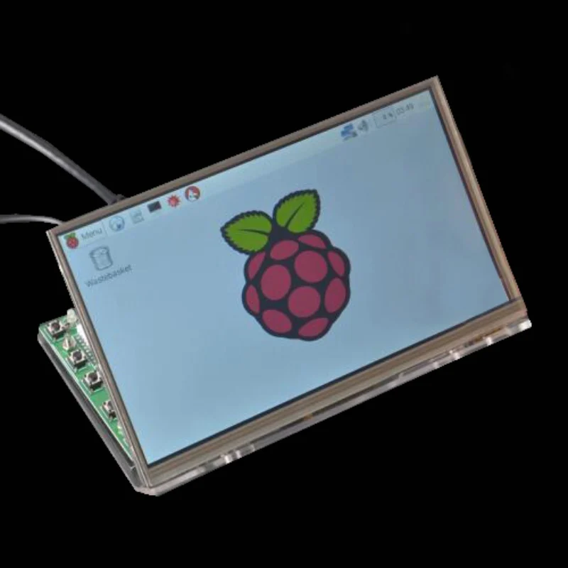 7-дюймовый ЖК-дисплей с прозрачным акриловым кронштейном для Raspberry Pi 3 Model B+ " TFT ЖК-модуль с 1024*600 сенсорным экраном