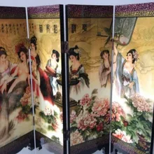 TNUKK(мини) изысканный китайский классический лак голые красавицы картина складной экран