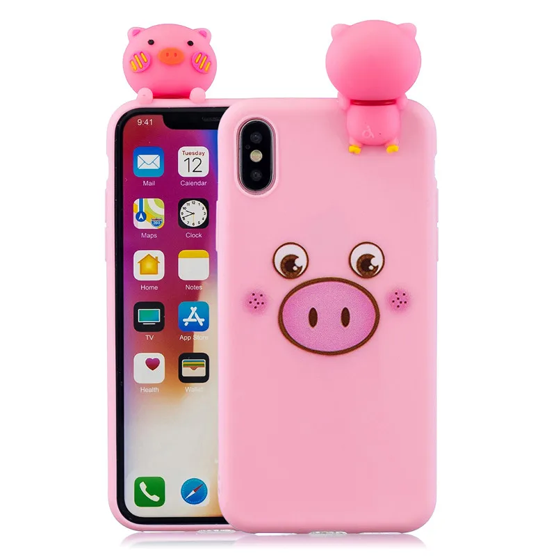 Pig Мягкий силиконовый чехол из ТПУ с милым 3D рисунком для huawei Honor 7A 7C Pro Honor 7S 8X 8C 8A 8 9 10 Lite P Smart - Цвет: Pig