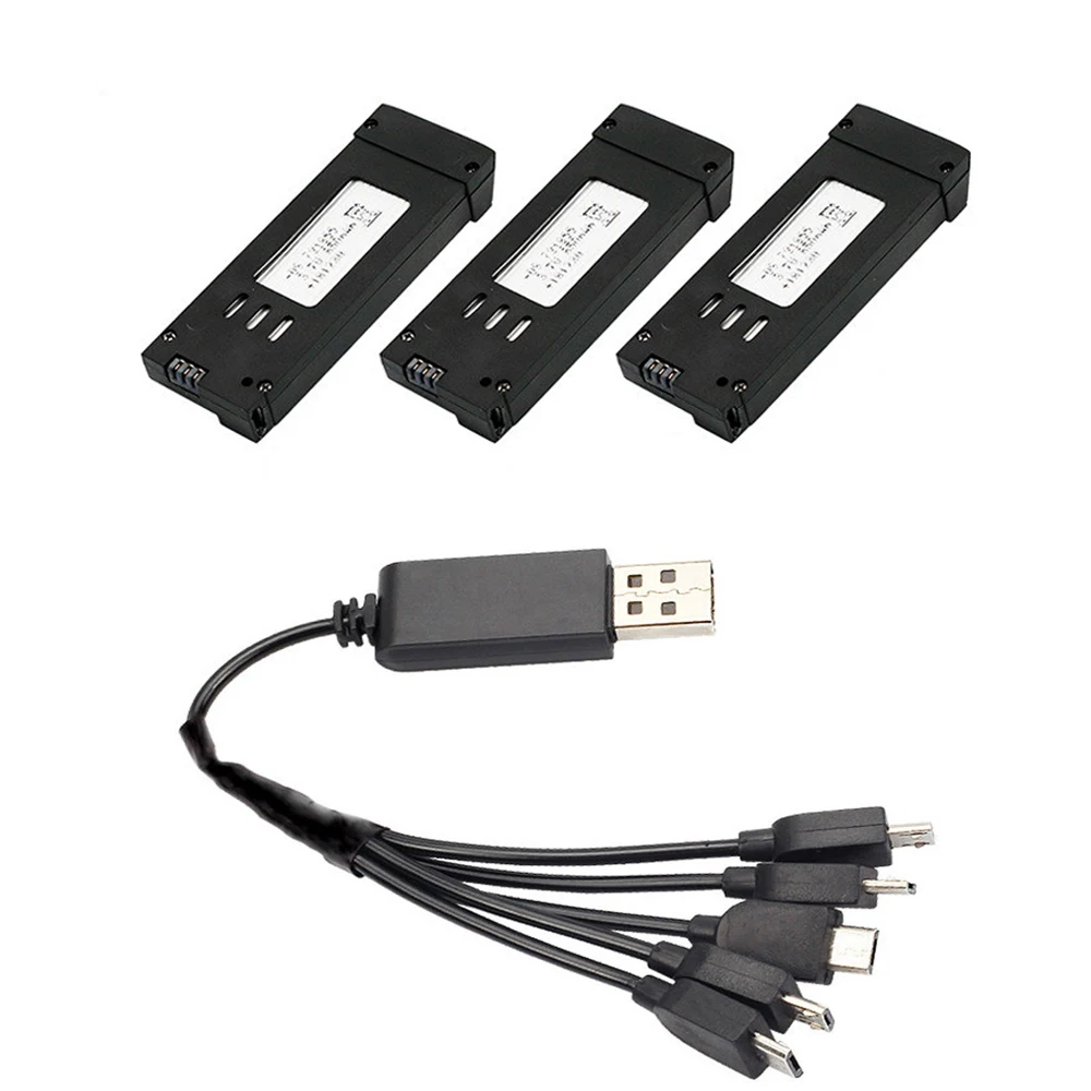 3 7 V 500 mAh Батарея для Eachine E58 Quadcopter Дрон шнур зарядки батареи Перезаряжаемые