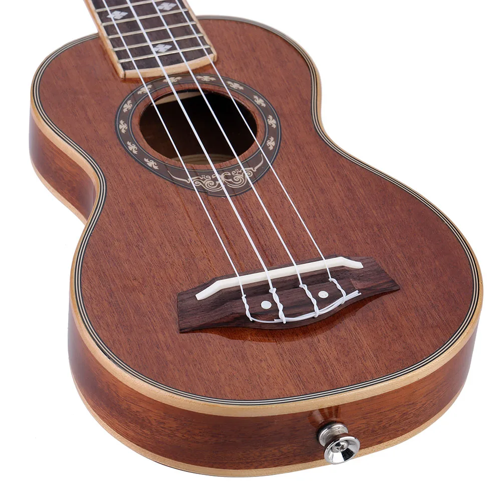 Заводской магазин! 21 &quotСопрано укулеле изысканные Гавайские гитары Sapele корпус