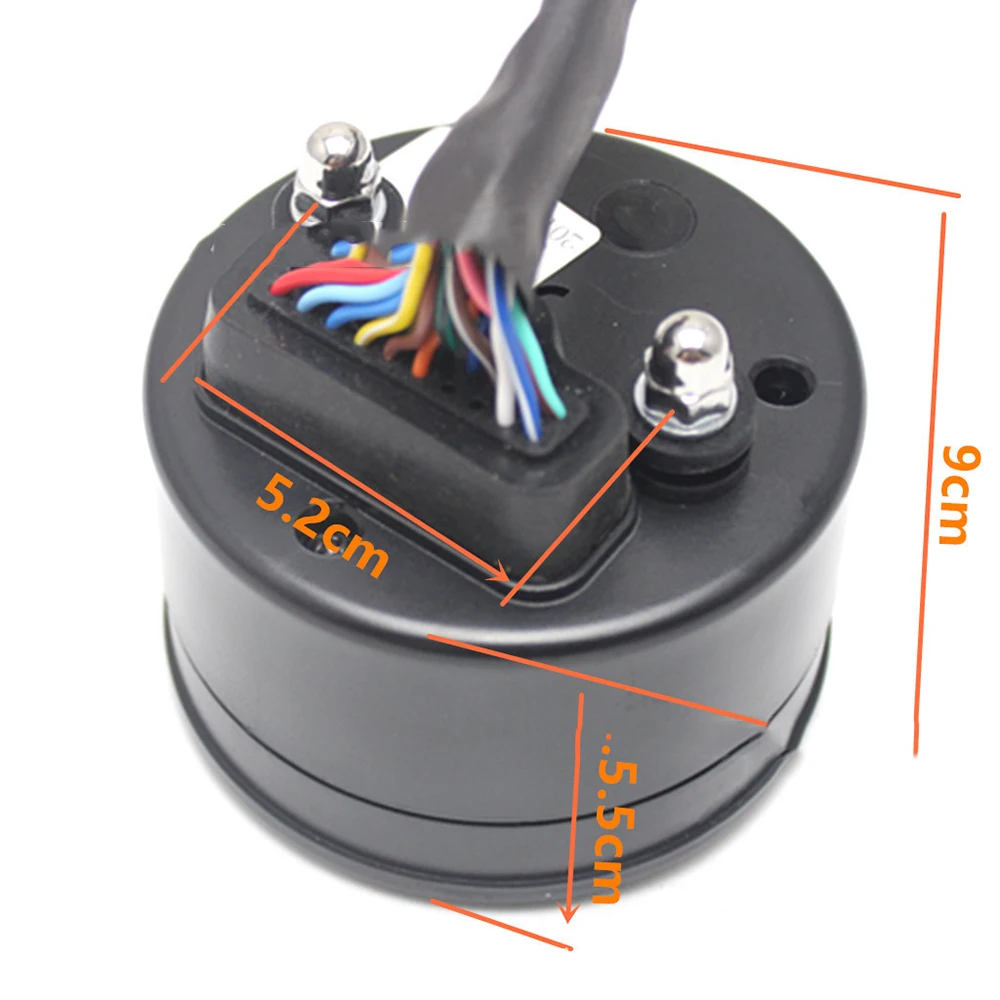 Универсальный ЖК-цифровой одометр для мотоцикла Многофункциональный 12000 об/мин