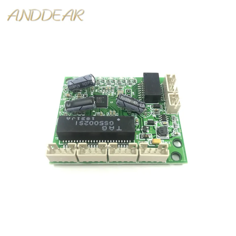 Коммутатор с 5 портами 10/100 Мбит/с DC3.3V быстрый Ethernet микропереключатель