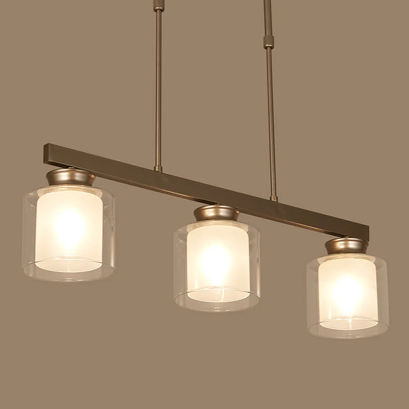 Подвессветильник светильник для столовой из матового никеля|Подвесные