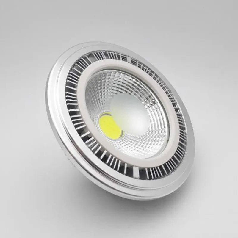 2 шт. 15 Вт AR111 QR111 ES111 GU10 Светодиодный светильник AC85-265V/DC12V Точечный светильник COB лампа Ampoule G53 теплый белый/холодный белый с регулируемой яркостью