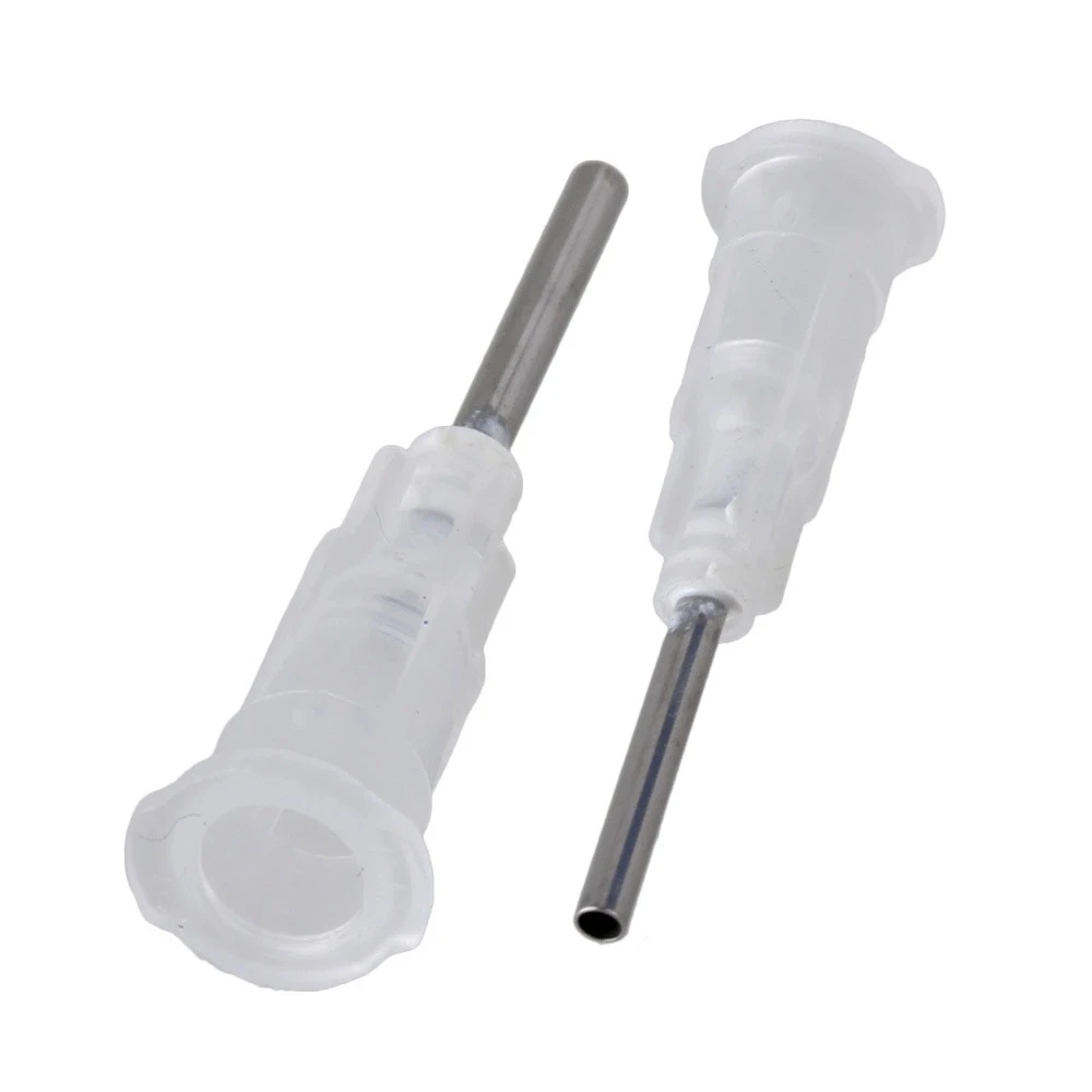 

100xTransparent 1/2" 17Ga Dispensing Blunt Needle with Plastic Stuck Connector