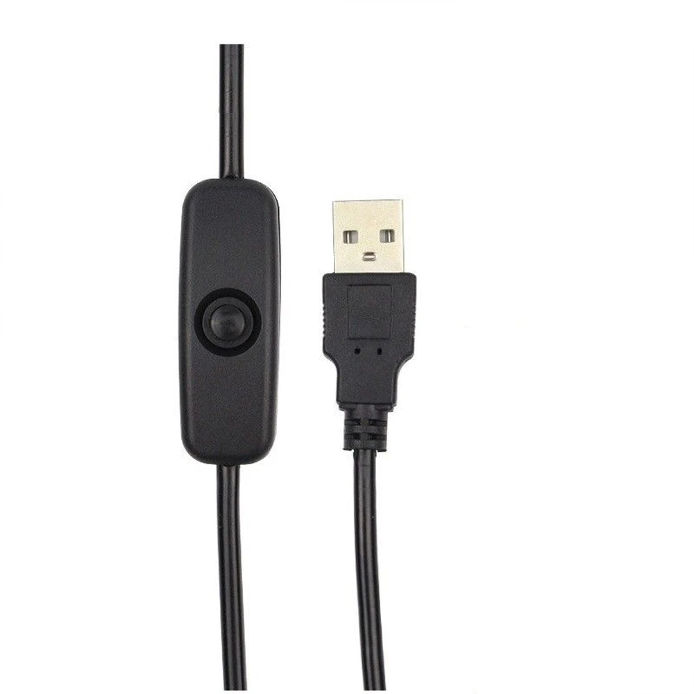5 в USB 2,0 Мужской Разъем 2Pin 1,5 м медные провода 501 переключатель DIY светодиодный светильник и настольная лампа шнур питания