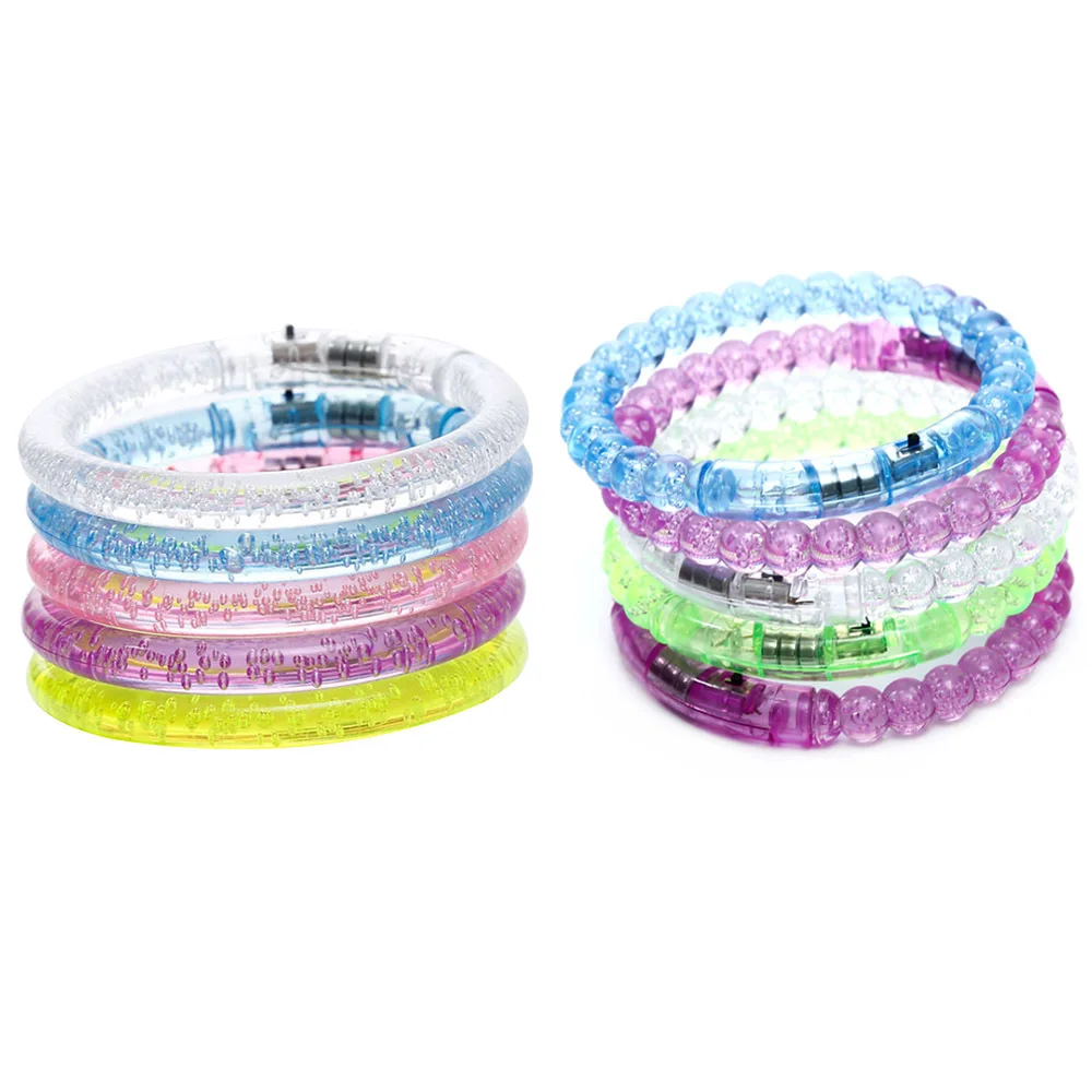 5 шт. светящийся браслет акриловый светодиодный светильник ящийся электронный