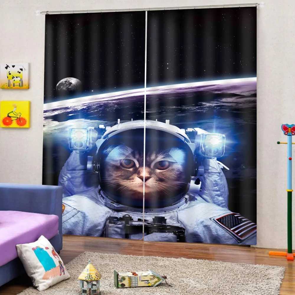 Занавески на окна заказ любой размер 3D занавески затемненные космическое