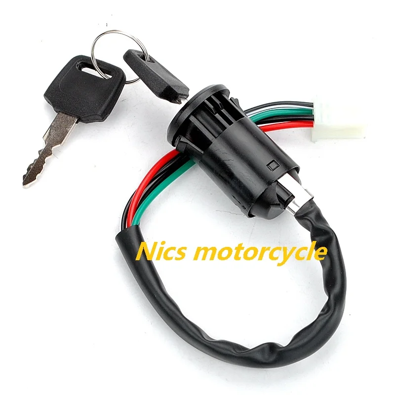4 проводной выключатель ключа зажигания 50cc 110cc 125cc 250cc|Детали и аксессуары для