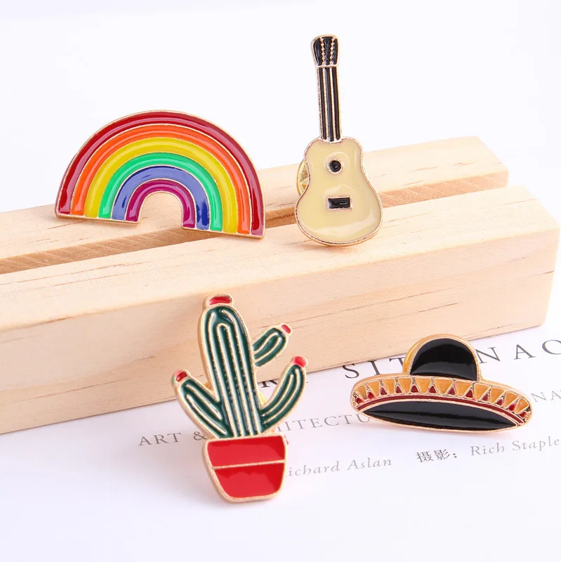 2018 Новое поступление милый мультфильм эмали Pin броши для Для женщин девочек
