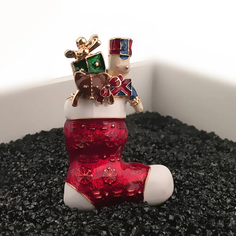 Милые романтичные роскошные стразы CXmas елка венок рюкзак металлическая эмаль