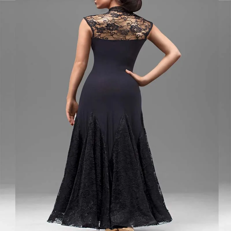 

waltz dress rumba standard smooth dance dresses of 2019 Standard social dress Ballroom dance competition dress Lace black