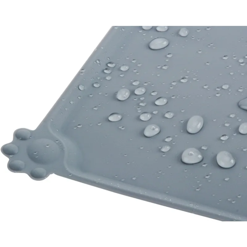 Водонепроницаемый нескользящий коврик для кормления питомцев силиконовый корма