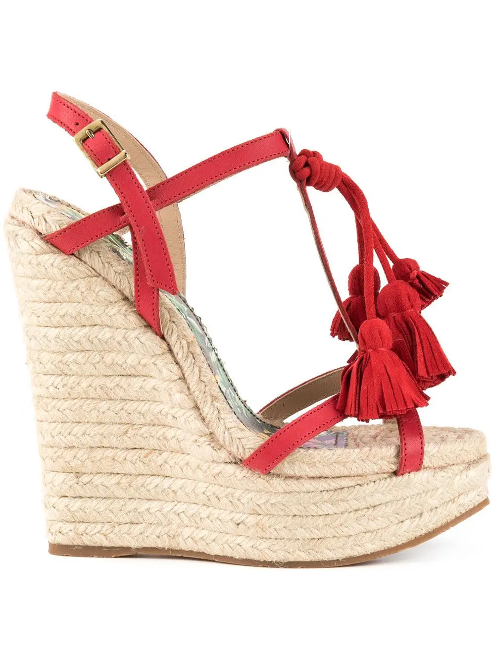 Женские замшевые босоножки на танкетке Босоножки с открытым носком высоком