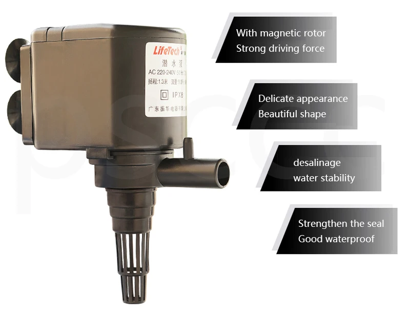 JEBO LIFETECH AP 1200 погружной насос AP1200 8,5 Вт 600л три в одном фильтр для аквариума