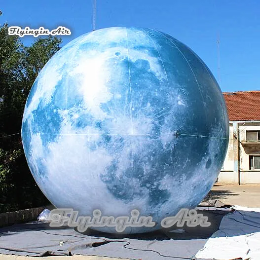 Индивидуальное освещение надувной шар в форме Луны подвесная/наземная Планета с