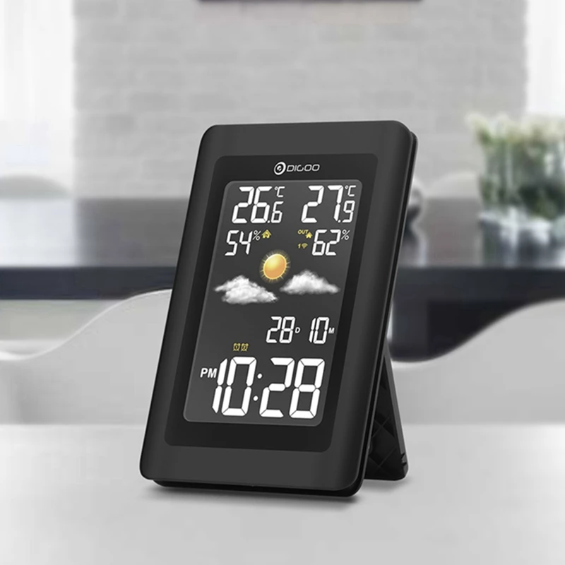 Digoo DG TH11300 беспроводной HD цветной экран USB уличная метеостанция VA стеклянный