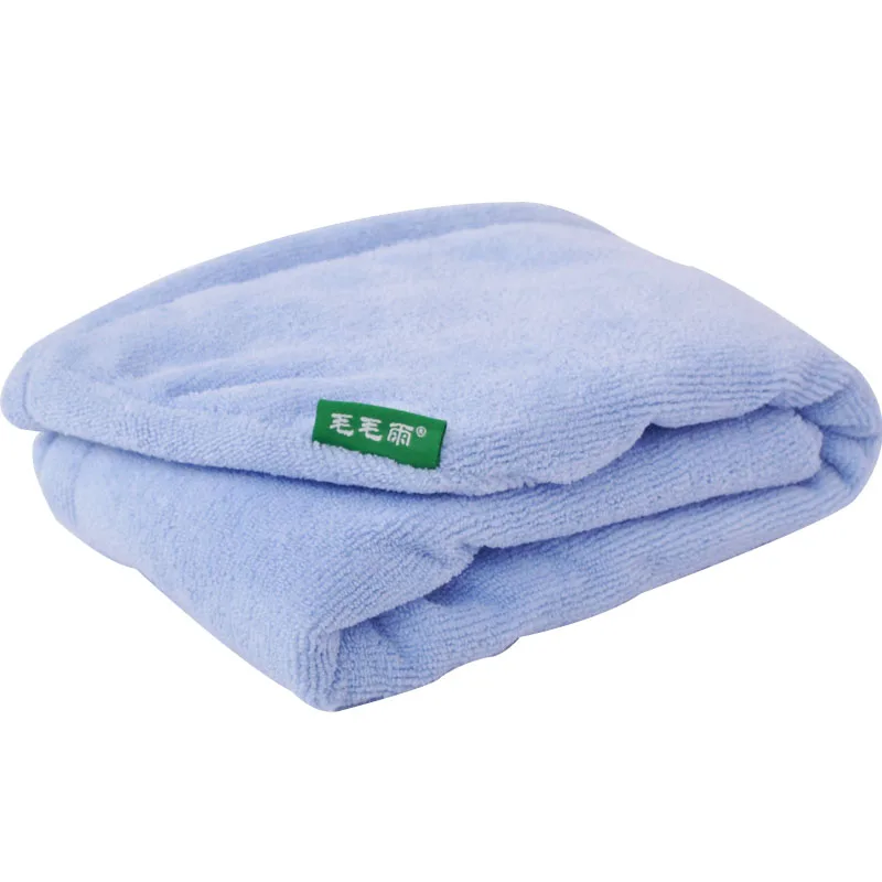 Light Blue 1pc ткань из микроволокна тюрбана сушки волос колпачки шикарные ткань из микроволокна Wrap Быстрый сухой Magic полотенце роскошных абсорбирующим Beroyal торговой марки - Цвет: Light Blue