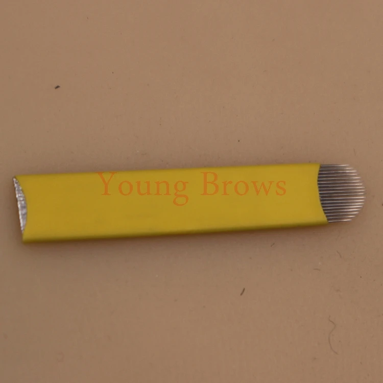 Phibrows 18 Форма Miroblade для автоклава microblading иглы для бровей татуировки волос