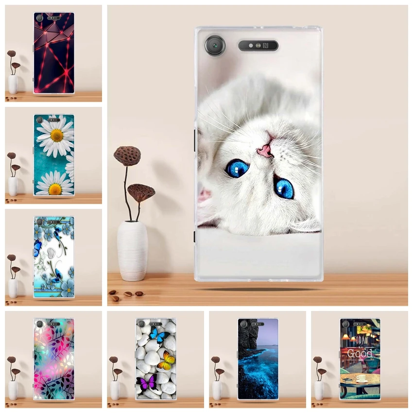 Чехол для телефона Sony Xperia XZ1 чехлы из силикона 5 2 дюйма чехол Dual F8342 чехол|Бамперы| |