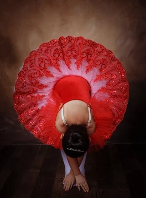 Красная балетная пачка Жизель с блестками для взрослых лебедем озером на