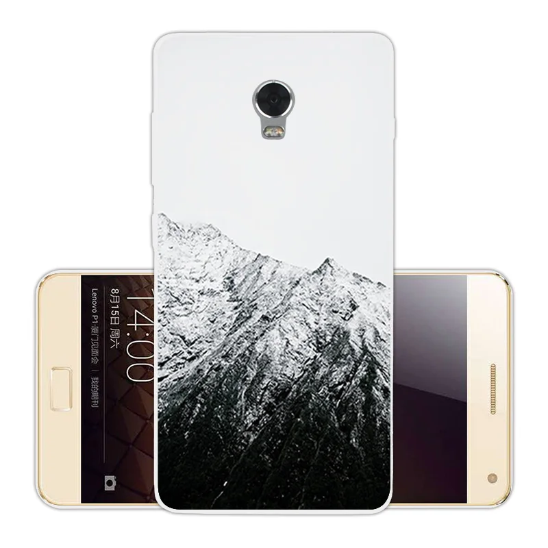 for Lenovo Vibe P1 Soft TPU Cases 5.5 inch Clear Silicone Skin Animal Back Cover Funda Shell |