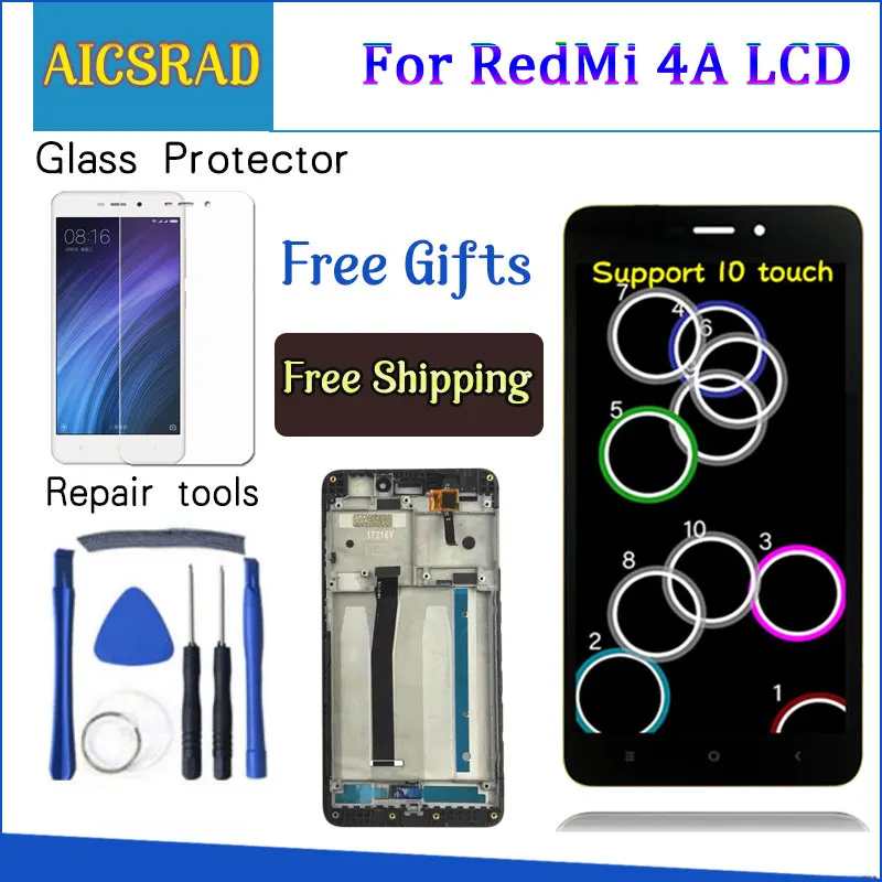 ЖК дисплей AICSRAD 5 0 для XIAOMI Redmi 4A с сенсорным экраном и дигитайзером замена