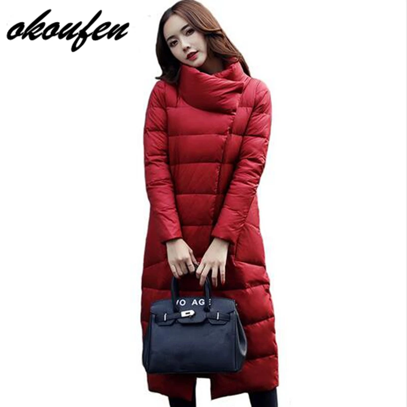 Новая модель куртки с хлопковой подкладкой в Корейском стиле украшенные перьями