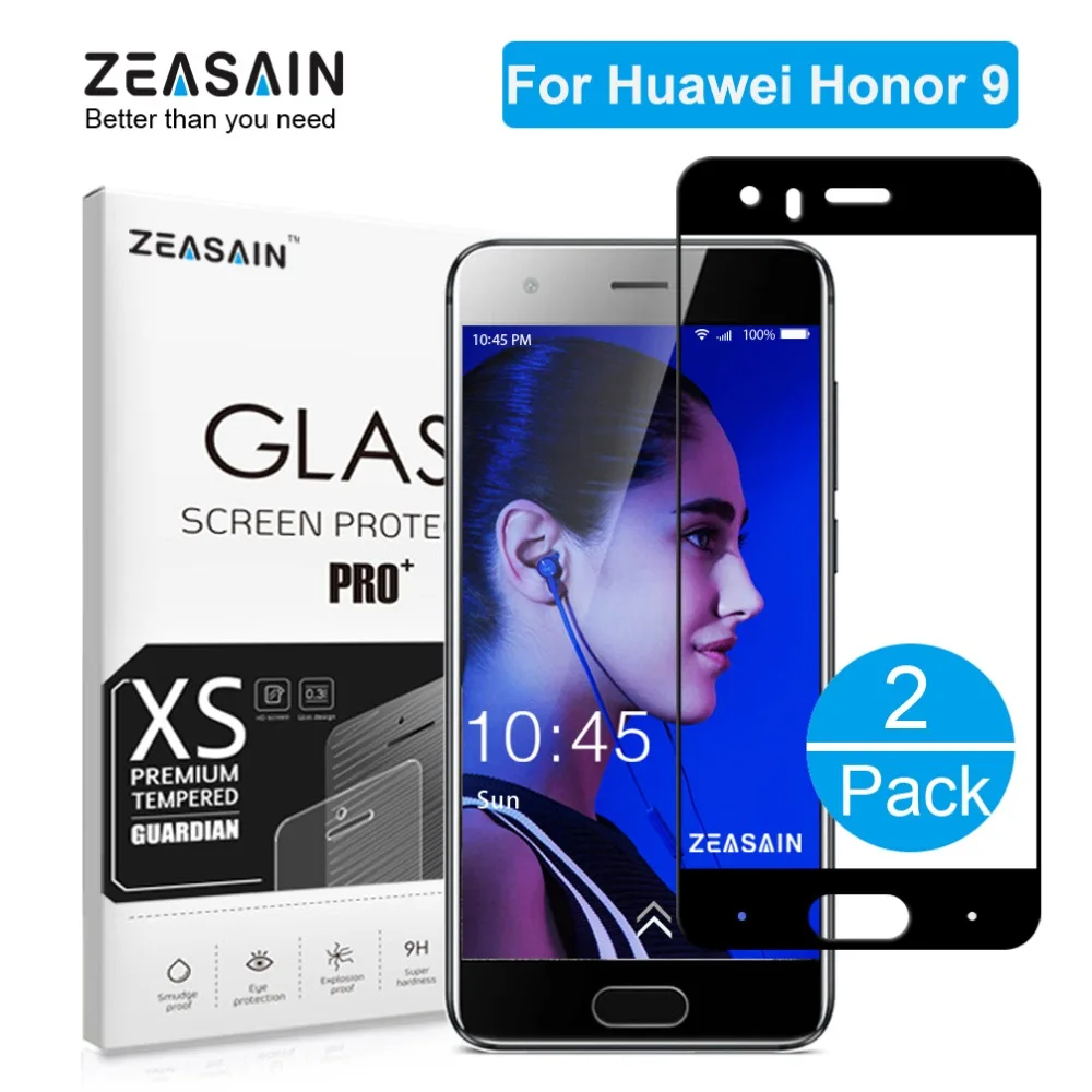2 шт./упаковка закаленное стекло для Huawei Honor 9 H|tempered glass screen protector|glass protectorscreen protector |