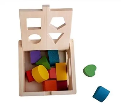 

13 Hole Cube for Shape Sorter Cognitive and Matching Wooden Toys